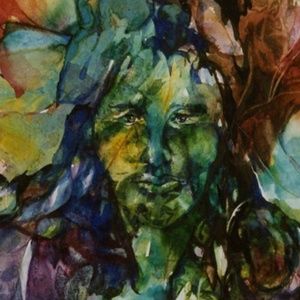 Green Man print from original Watercolor painting